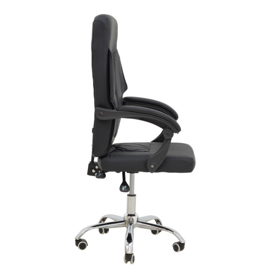 Καρέκλα γραφείου διευθυντή Glorin μαύρο pu 60x68x128εκ **