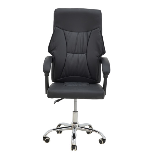 Καρέκλα γραφείου διευθυντή Glorin μαύρο pu 60x68x128εκ **