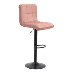 Σκαμπό μπαρ Remina πτυσσόμενο σάπιο μήλο βελούδο-βάση μαύρο μέταλλο 44x44x112εκ - 2τμχ. **