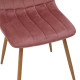 Καρέκλα Noor βελούδο σάπιο μήλο - πόδια σε φυσική απόχρωση 44x53x86εκ - 4τμχ. ** Καρέκλα Noor βελούδο σάπιο μήλο - πόδια σε φυσική απόχρωση 44x53x86εκ - 4τμχ. **