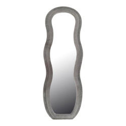 Καθρέπτης Glinde Inart βελούδο σε γκρι απόχρωση 50x3.3x150εκ ** Καθρέπτης Glinde Inart βελούδο σε γκρι απόχρωση 50x3.3x150εκ **