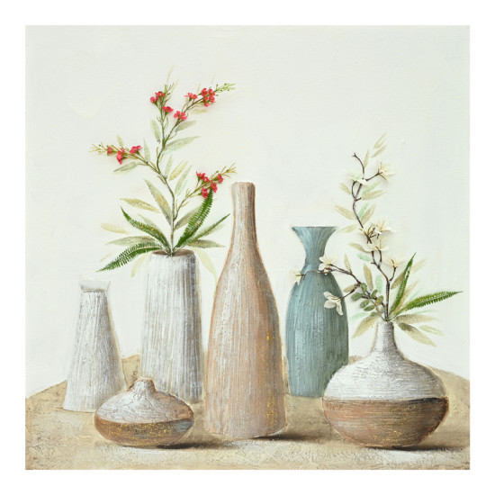 Πίνακας σε καμβά Vase Inart 100x3x100εκ **