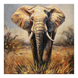 Πίνακας σε καμβά Elepho Inart 100x3x100εκ ** Πίνακας σε καμβά Elepho Inart 100x3x100εκ **