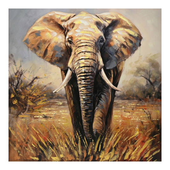 Πίνακας σε καμβά Elepho Inart 100x3x100εκ **