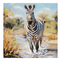 Πίνακας σε καμβά Zebrero Inart 100x3x100εκ ** Πίνακας σε καμβά Zebrero Inart 100x3x100εκ **