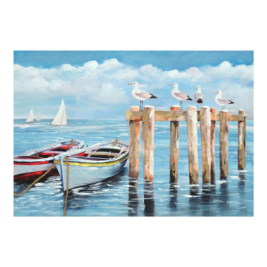 Πίνακας σε καμβά Port I Inart 100x3x70εκ **