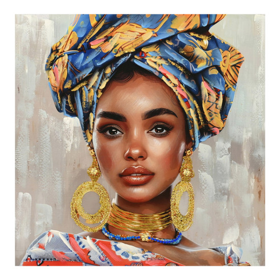 Πίνακας σε καμβά Turban Inart 80x3x80εκ **