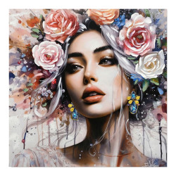 Πίνακας σε καμβά Prima Ι Inart 100x3x100εκ ** Πίνακας σε καμβά Prima Ι Inart 100x3x100εκ **