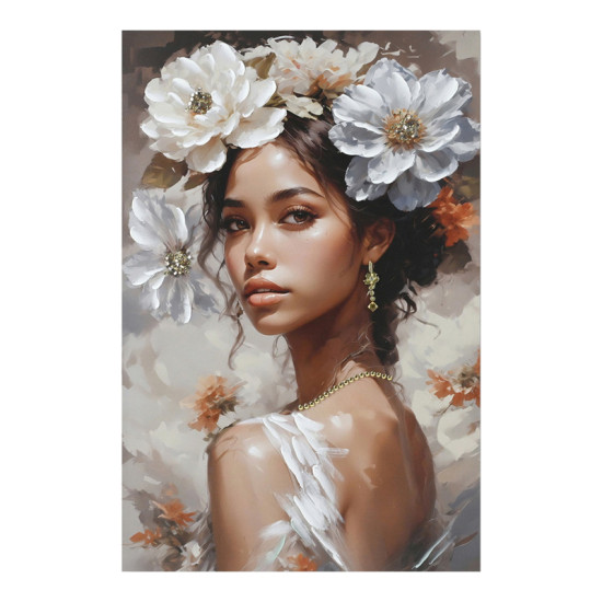 Πίνακας σε καμβά Lilibet Ι Inart 60x2.5x90εκ **
