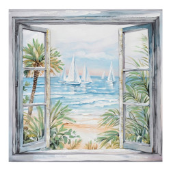 Πίνακας σε καμβά Deive 3D Inart 80x3x80εκ ** Πίνακας σε καμβά Deive 3D Inart 80x3x80εκ **