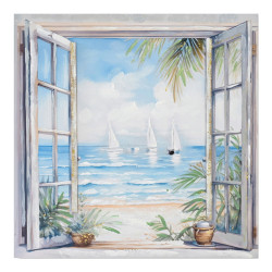 Πίνακας σε καμβά Deive Ι 3D Inart 80x3x80εκ ** Πίνακας σε καμβά Deive Ι 3D Inart 80x3x80εκ **