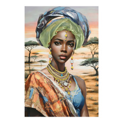 Πίνακας σε καμβά Zerbera 3D Inart 80x3x120εκ ** Πίνακας σε καμβά Zerbera 3D Inart 80x3x120εκ **