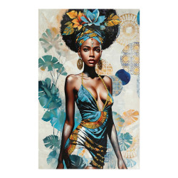 Πίνακας σε καμβά Georgina 3D Inart 80x3x120εκ ** Πίνακας σε καμβά Georgina 3D Inart 80x3x120εκ **