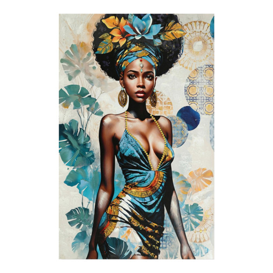 Πίνακας σε καμβά Georgina Inart 80x3x120εκ **