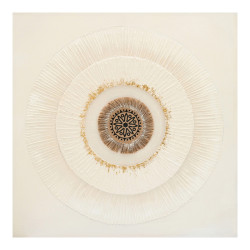 Πίνακας σε καμβά Circled I 3D Inart 80x3x80εκ ** Πίνακας σε καμβά Circled I 3D Inart 80x3x80εκ **