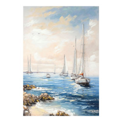 Πίνακας σε καμβά Sailsy Inart 70x3x100εκ ** Πίνακας σε καμβά Sailsy Inart 70x3x100εκ **