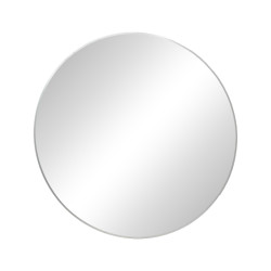 Καθρέπτης Nhaos ασημί αλουμίνιο Φ60x2.5εκ **