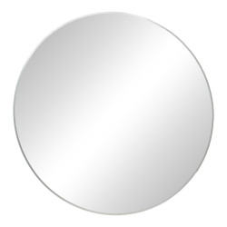 Καθρέπτης Emmett ασημί αλουμίνιο Φ80x2.5εκ **