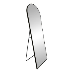 Καθρέπτης Lorens μαύρο αλουμίνιο 46x40x150εκ **