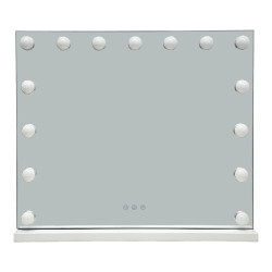 Καθρέπτης Led Hollywood Inart μέταλλο λευκό 60x12x52.3εκ ** Καθρέπτης Led Hollywood Inart μέταλλο λευκό 60x12x52.3εκ **