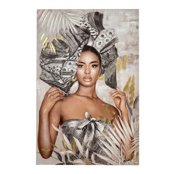 Πίνακας σε καμβά Jewler 3D Inart 80x3.5x120εκ ** Πίνακας σε καμβά Jewler 3D Inart 80x3.5x120εκ **