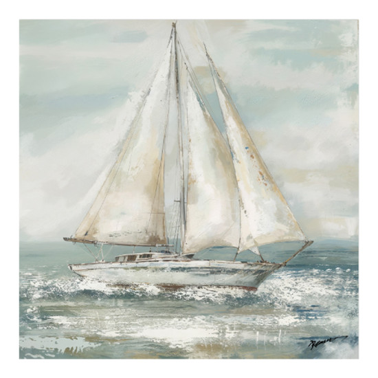 Πίνακας σε καμβά Siedo I Inart με πλαίσιο 70x3.5x70εκ **