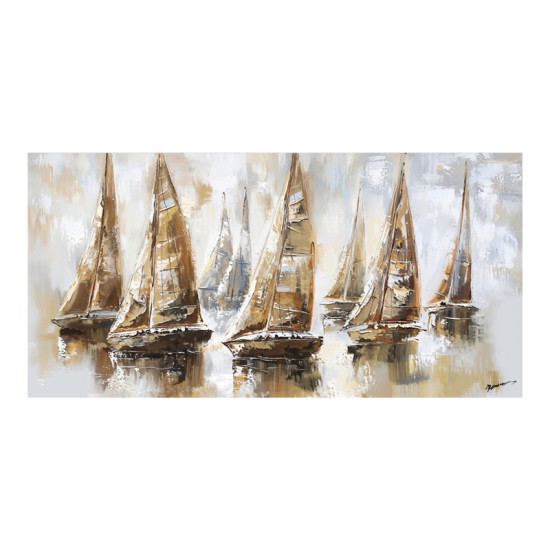 Πίνακας σε καμβά Yelkan Inart με πλαίσιο 120x3.5x60εκ **