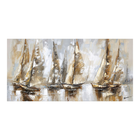 Πίνακας σε καμβά Yelkan Ι Inart με πλαίσιο 120x3.5x60εκ **