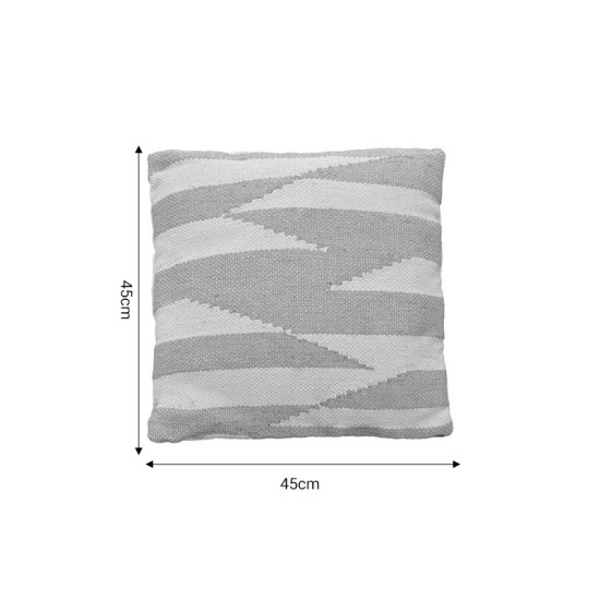 Μαξιλάρι Morfeus Inart μπεζ-εκρού ύφασμα 45x45x2.5εκ