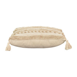 Μαξιλάρι Rozi Inart μπεζ ύφασμα 45x45x2.5εκ ** Μαξιλάρι Rozi Inart μπεζ ύφασμα 45x45x2.5εκ **