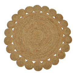 Χαλί Voni Inart φυσικό γιούτα Φ100x1εκ **