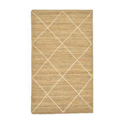 Χαλί Strike Inart μπεζ-εκρού γιούτα 120x180x1εκ **