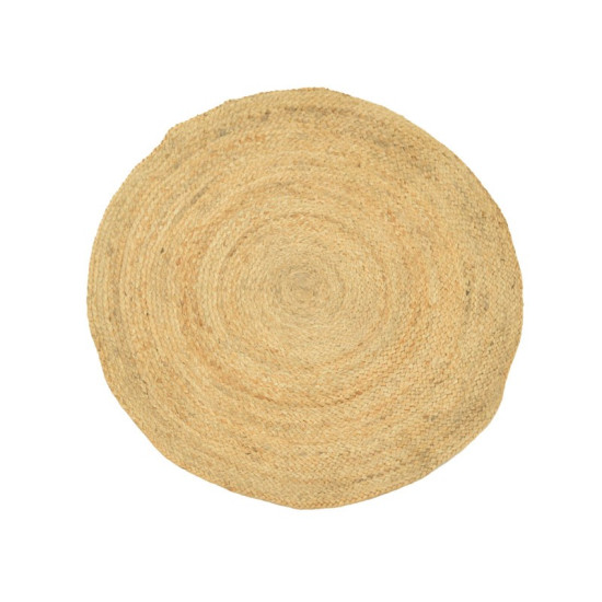 Χαλί Solon Inart φυσικό γιούτα 100x100x1εκ **