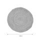Χαλί Solon Inart μπεζ γιούτα 100x100x1εκ **