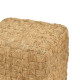 Σκαμπό Aropion Inart μπεζ 100% γιούτα 40x40x40εκ **
