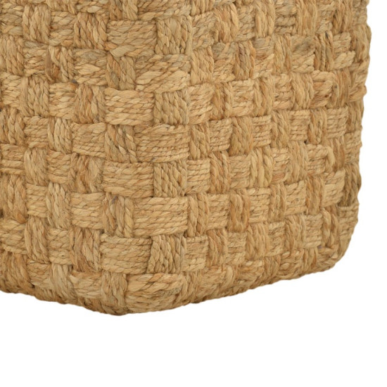 Σκαμπό Aropion Inart μπεζ 100% γιούτα 40x40x40εκ **