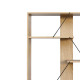 Βιβλιοθήκη Tars οακ-μαύρο 84x25.5x154.5εκ **