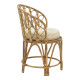 Πολυθρόνα Rostan Inart φυσικό rattan με μαξιλάρι 60x46x80εκ **