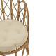 Πολυθρόνα Rostan Inart φυσικό rattan με μαξιλάρι 60x46x80εκ **