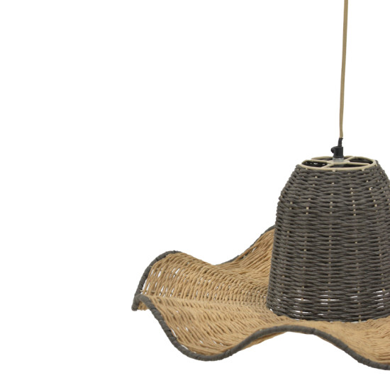 Φωτιστικό οροφής Darla Inart E27 φυσικό Φ57x110εκ **