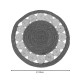 Χαλί Opronzo Inart φυσικό σχοινί Φ120x2εκ **