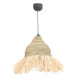 Φωτιστικό οροφής Boher Inart seagrass σε φυσική απόχρωση Φ33x76εκ **