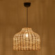 Φωτιστικό οροφής Ziquel Inart rattan σε φυσική απόχρωση Φ42x89εκ **