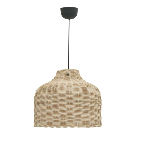 Φωτιστικό οροφής Ziquel Inart rattan σε φυσική απόχρωση Φ42x89εκ **