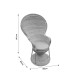Πολυθρόνα Rea Inart με μπεζ μαξιλάρι-φυσικό rattan 85x85x141εκ **