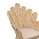 Πολυθρόνα Fragia Inart με μπεζ μαξιλάρι-φυσικό rattan 103x90x120εκ **