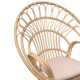 Πολυθρόνα Boloni Inart με μπεζ μαξιλάρι-φυσικό rattan 100x67x120εκ **