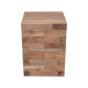 Βοηθητικό τραπέζι Werzy Inart φυσικό μασίφ ξύλο teak 35x35x49εκ **