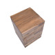 Βοηθητικό τραπέζι Werzy Inart φυσικό μασίφ ξύλο teak 35x35x49εκ **