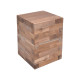 Βοηθητικό τραπέζι Werzy Inart φυσικό μασίφ ξύλο teak 35x35x49εκ **